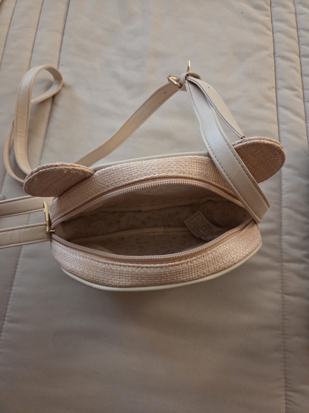 Beige Teddy Bear Mini Crossbody Bag - Picture 4 of 4